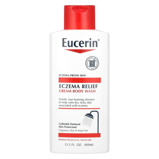 Eucerin-Cream Body Wash-Eczema Relief- 13.5 fl oz (400 ml)