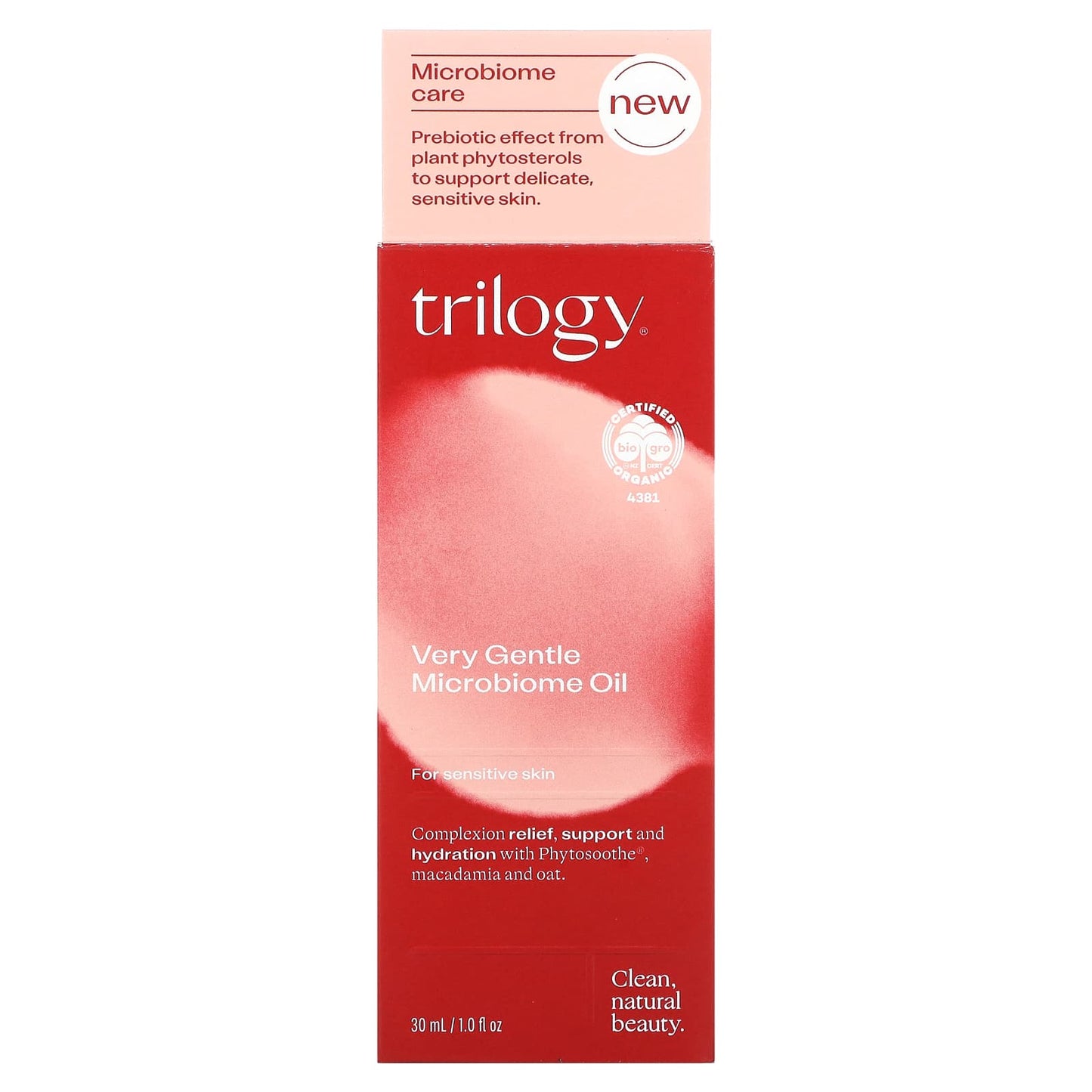 Trilogy, Very Gentle Microbiome Oil, For Sensitive Skin, 1 fl oz (30 ml)