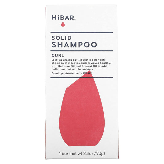 HiBAR-Solid Shampoo-Curl-1 Bar-3.2 oz (90 g)