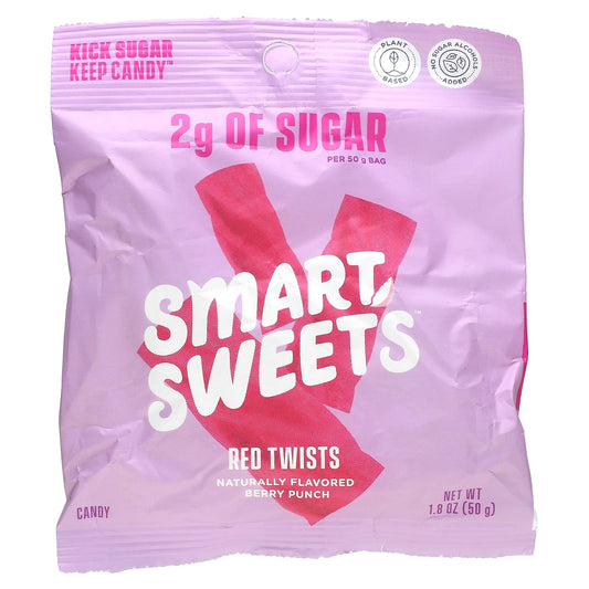 SmartSweets-Red Twists-Berry Punch-1.8 oz (50 g)