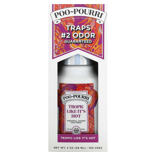 Poo-Pourri-Before-You-Go Toilet Spray-Tropic Like It's Hot-Pineapple-Jasmine-And Tonka-2 oz (59 ml)