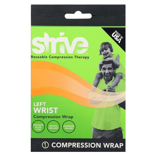 Strive-Left Wrist Compression Wrap-One Size Fits Most-1 Count