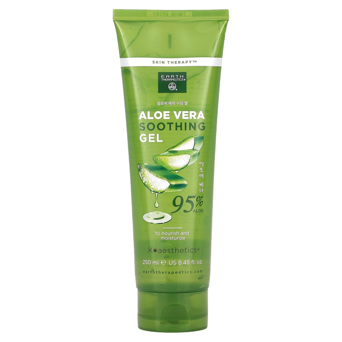 Earth Therapeutics-Aloe Vera Soothing Gel-8.45 fl oz (250 ml)