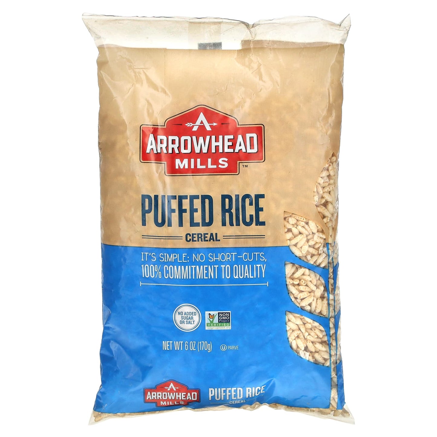 Arrowhead Mills-Puffed Rice Cereal-6 oz (170 g)