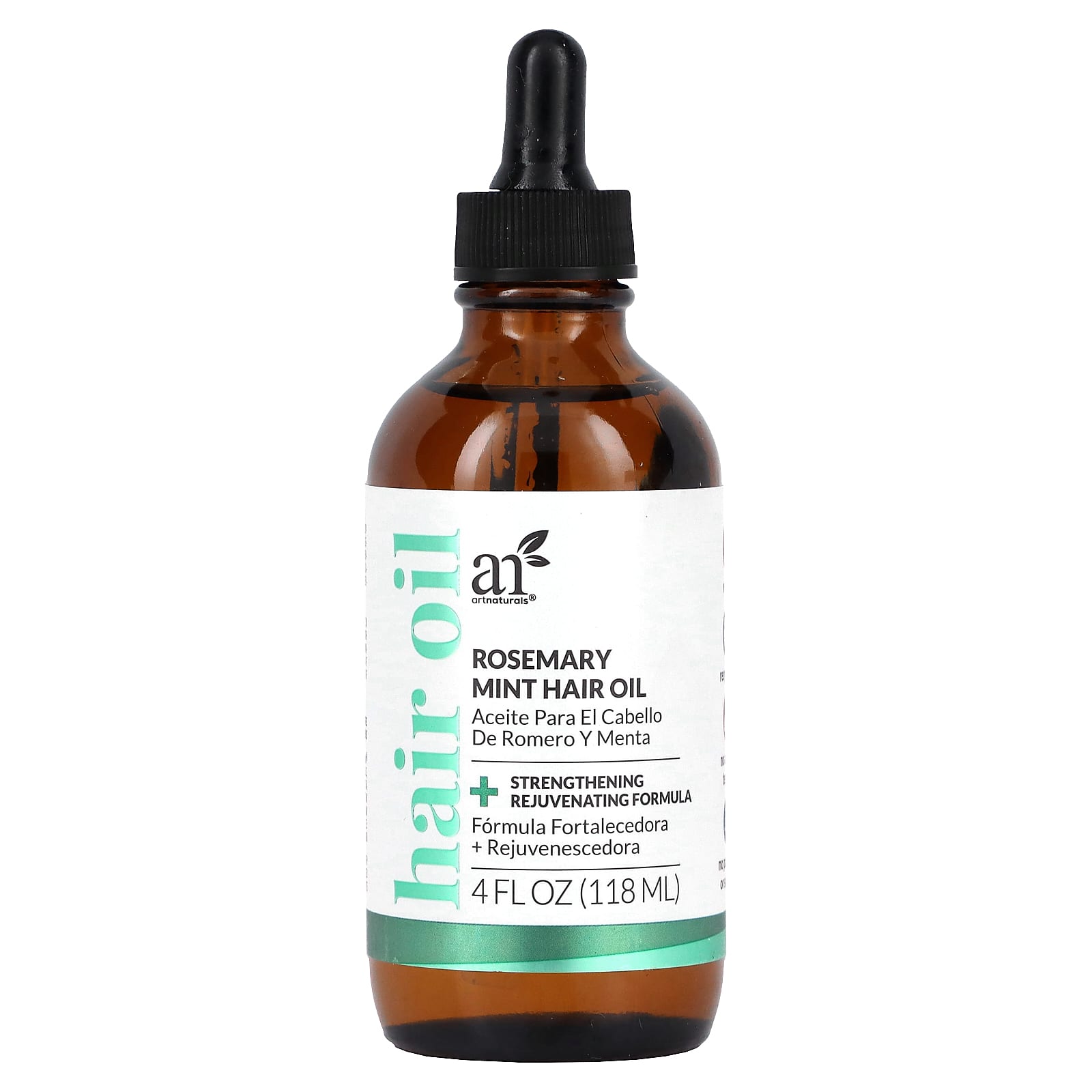 artnaturals-Rosemary Mint Hair Oil -4 fl oz (118 ml)