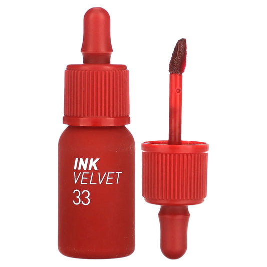 Peripera-Ink Velvet Lip Tint-33 Pure Red-0.14 oz (4 g)