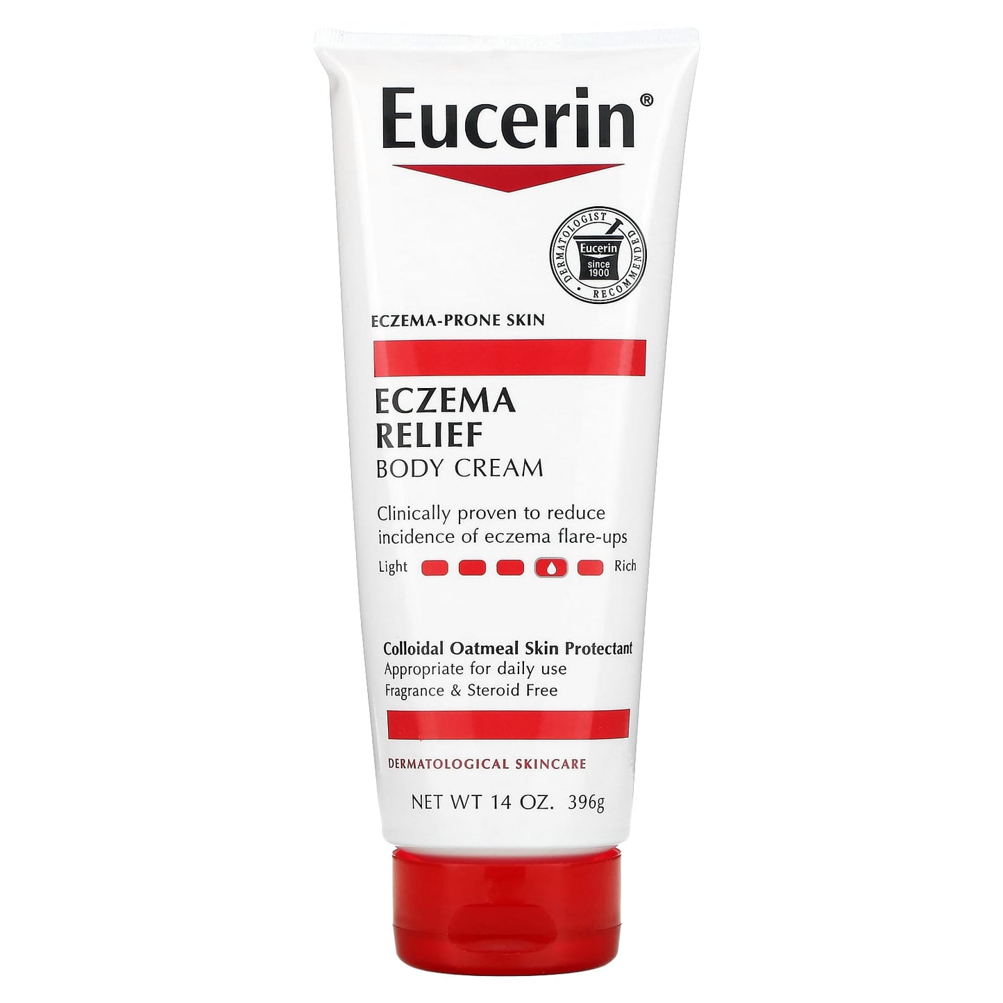 Eucerin-Eczema Relief Body Cream-Fragrance Free-14 oz (396 g)