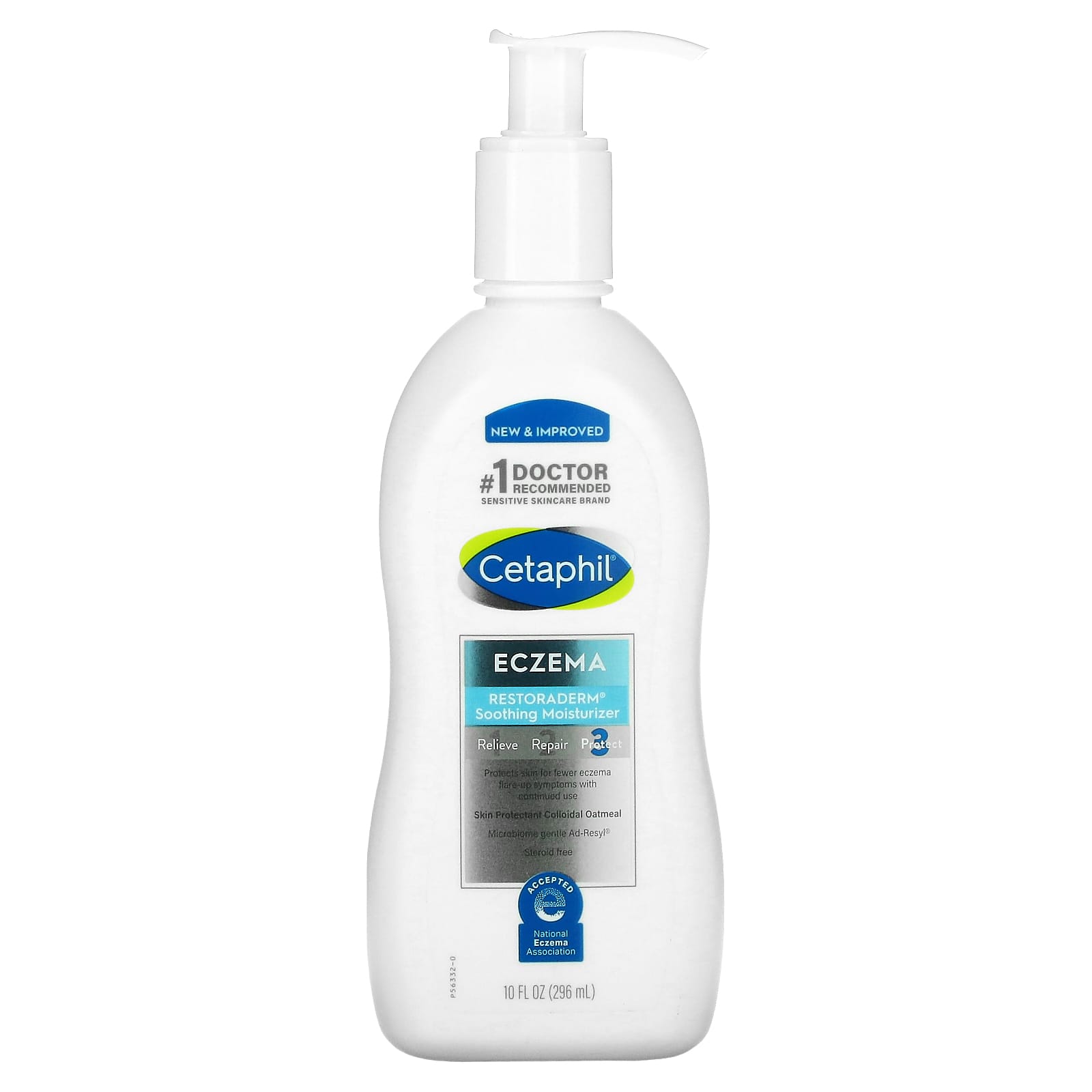 Cetaphil-Eczema-Restoraderm Soothing Moisturizer-Fragrance Free-10 fl oz (296 ml)