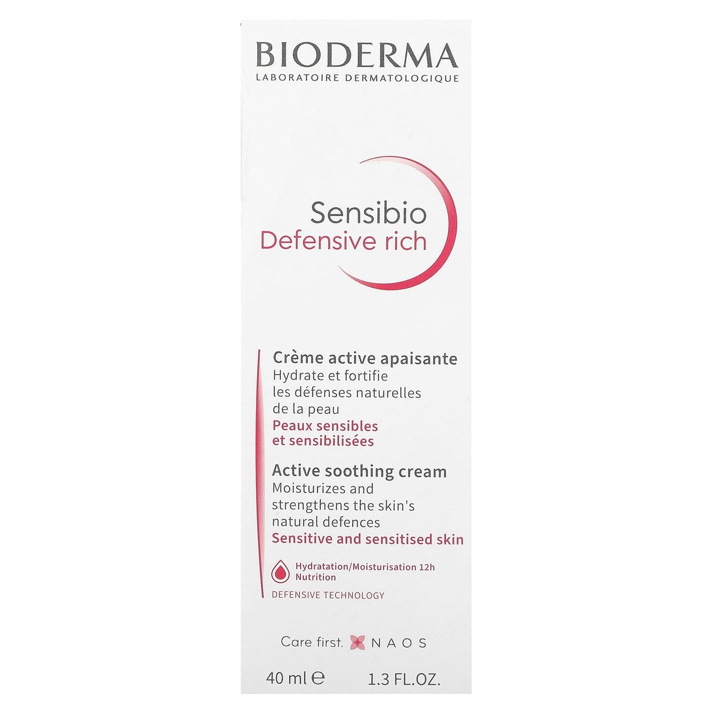 Bioderma, Sensibio Defensive Rich, Active Soothing Cream, 1.3 fl oz (40 ml)