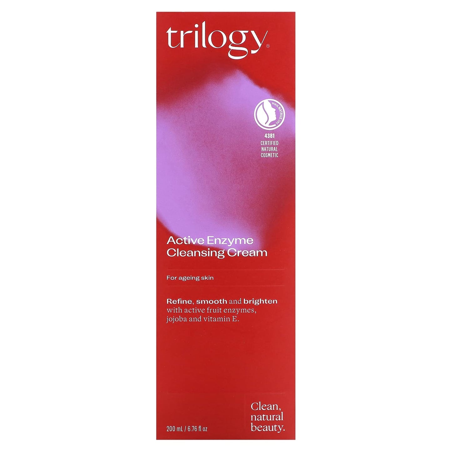 Trilogy, Active Enzyme Cleansing Cream, For Ageing Skin, 6.76 fl oz (200 ml)