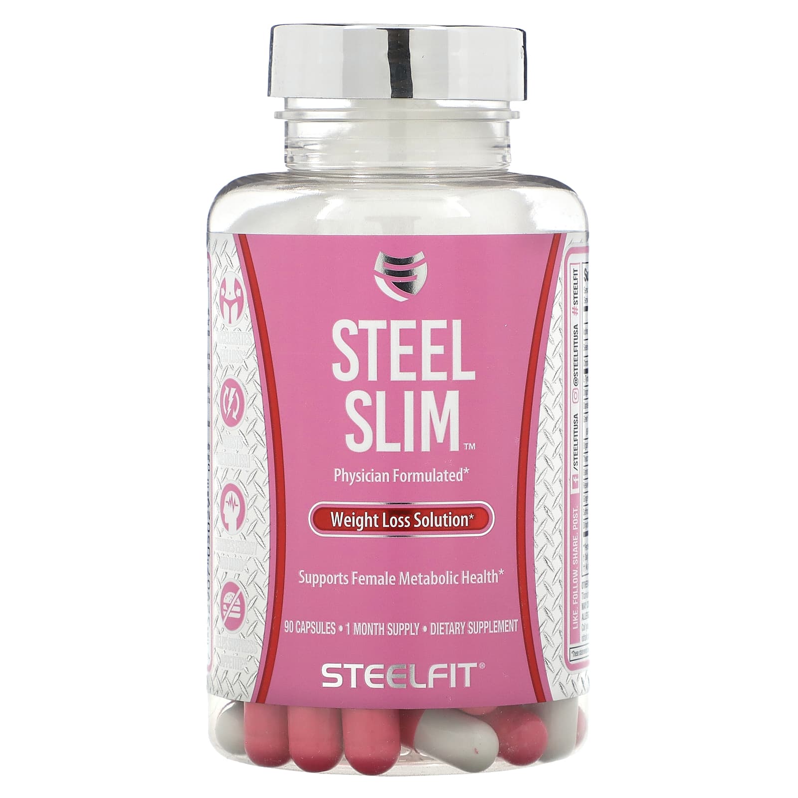 SteelFit-Steel Slim Weight Loss Solution-90 Capsules