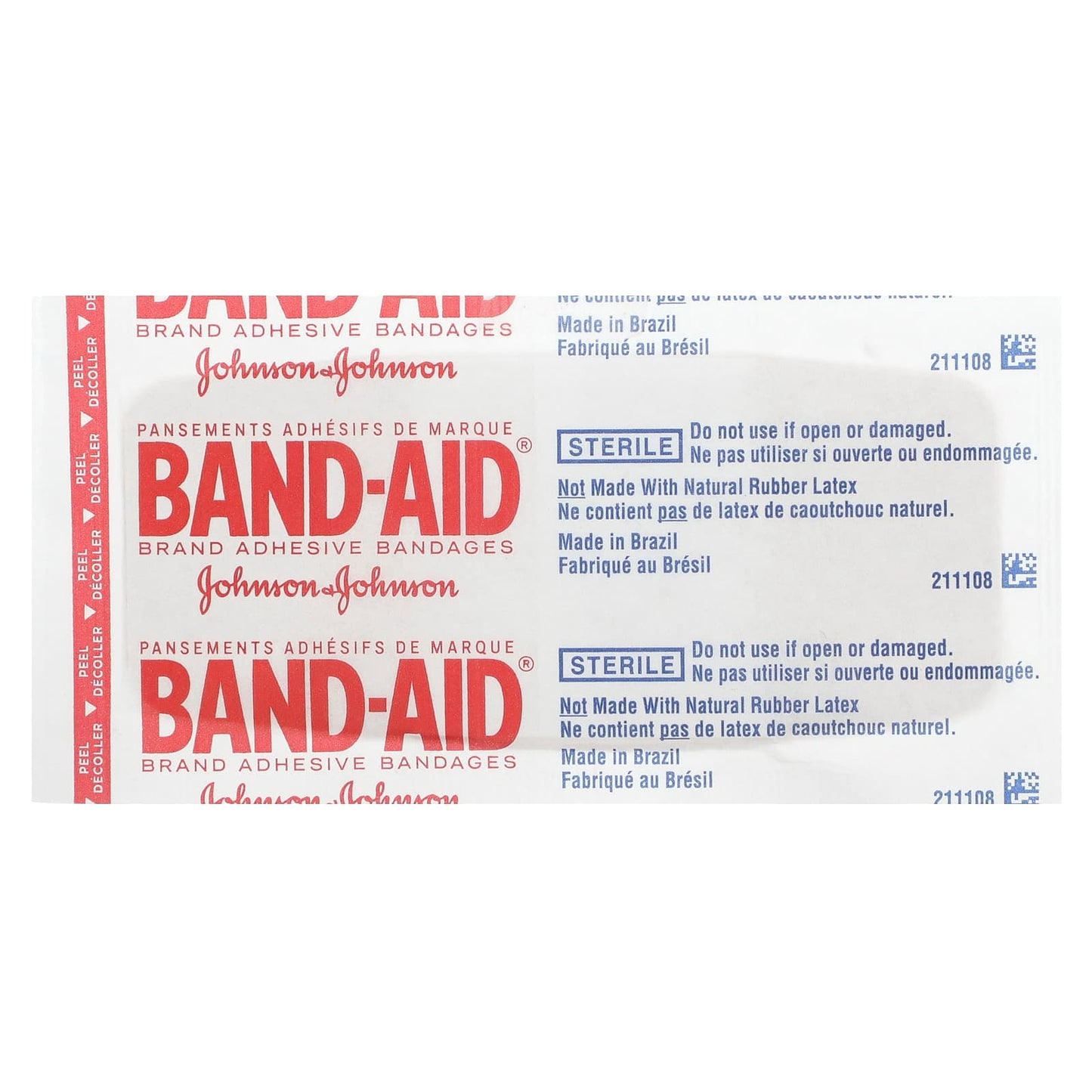 Band Aid, Adhesive Bandages, Ourtone, Flexible Fabric, Extra Large, BR45, 10 Bandages