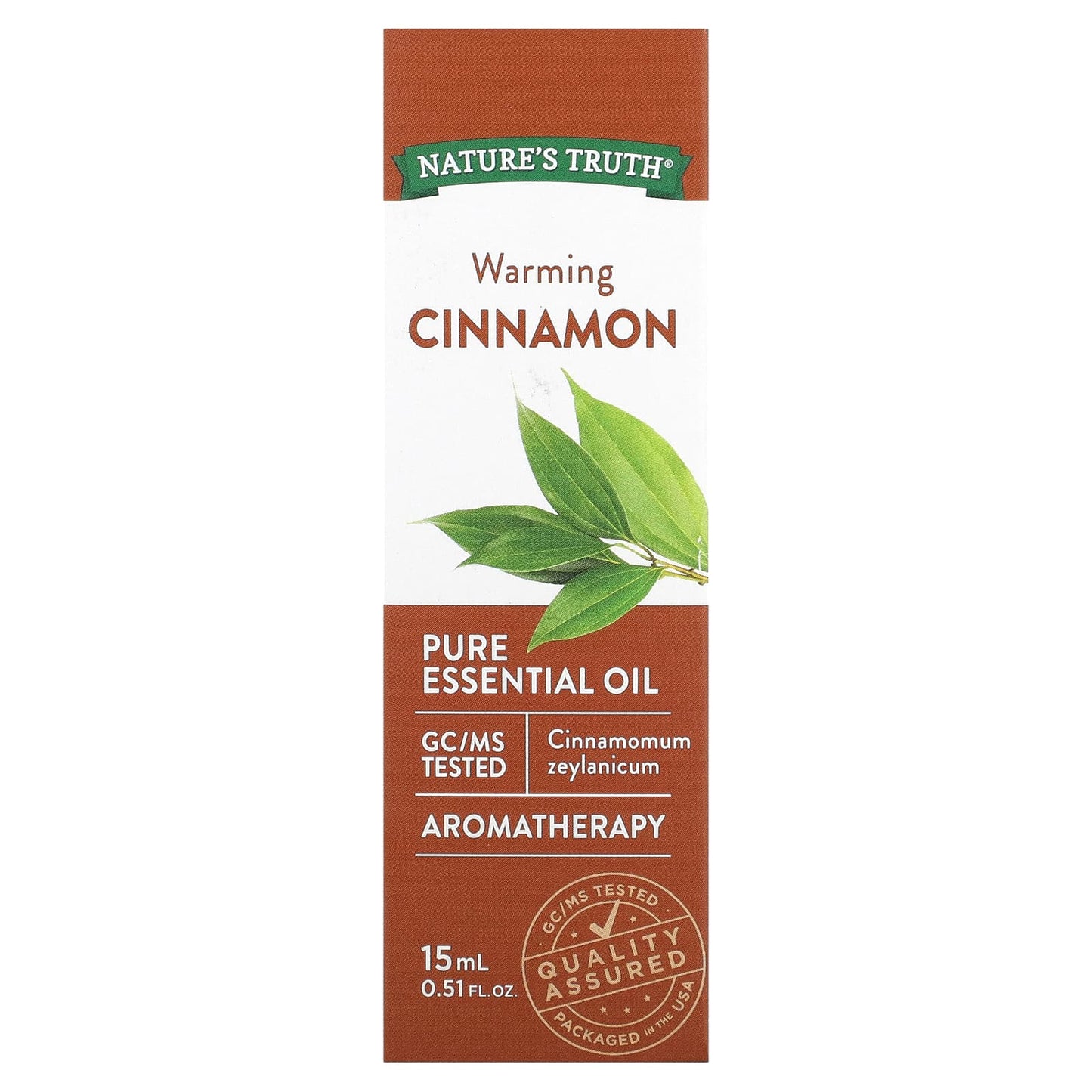 Nature's Truth, Pure Essential Oil, Warming Cinnamon, 0.51 fl oz (15 ml)