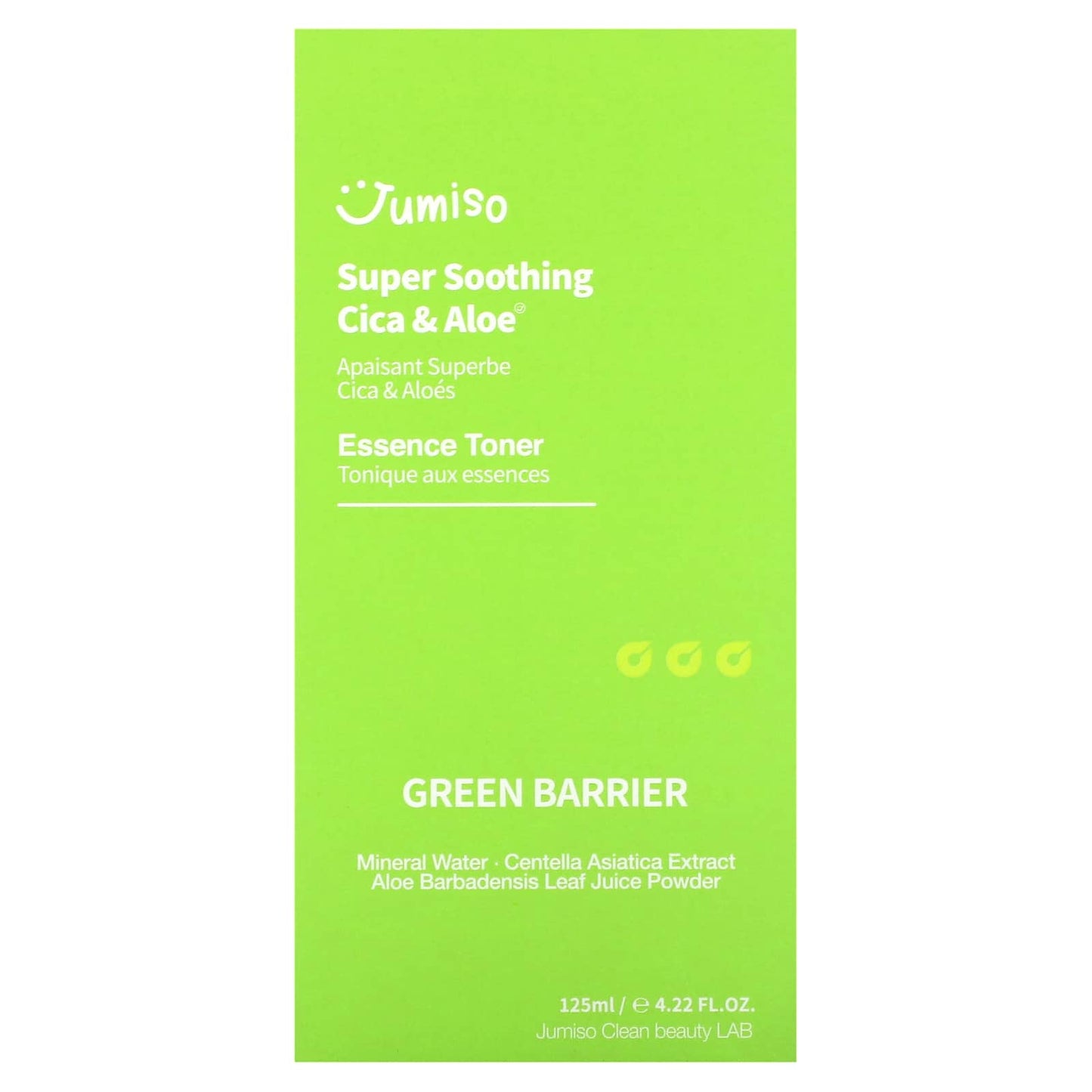 Jumiso, Super Soothing Cica & Aloe Essence Toner, 4.22 fl oz (125 ml)