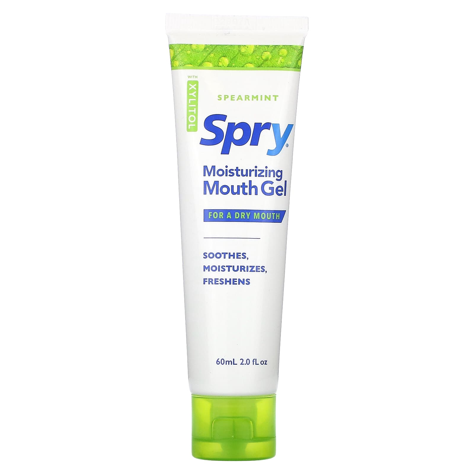 Xlear-Spry-Moisturizing Mouth Gel-For a Dry Mouth-Spearmint-2 fl oz (60 ml)