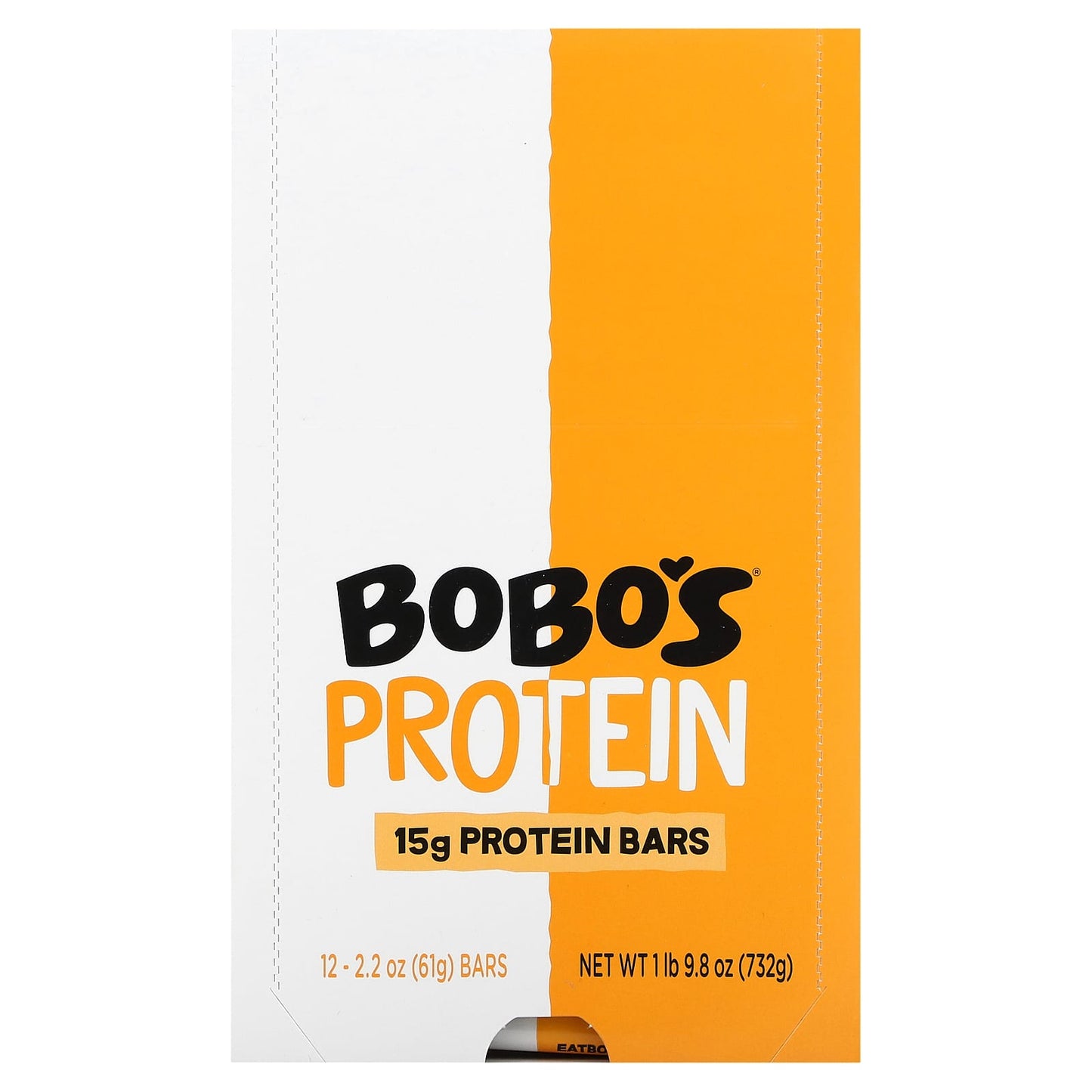 Bobo's Oat Bars-Protein Bars-Peanut Butter Chocolate Chip -12 Bars-2.2 oz (61 g) Each