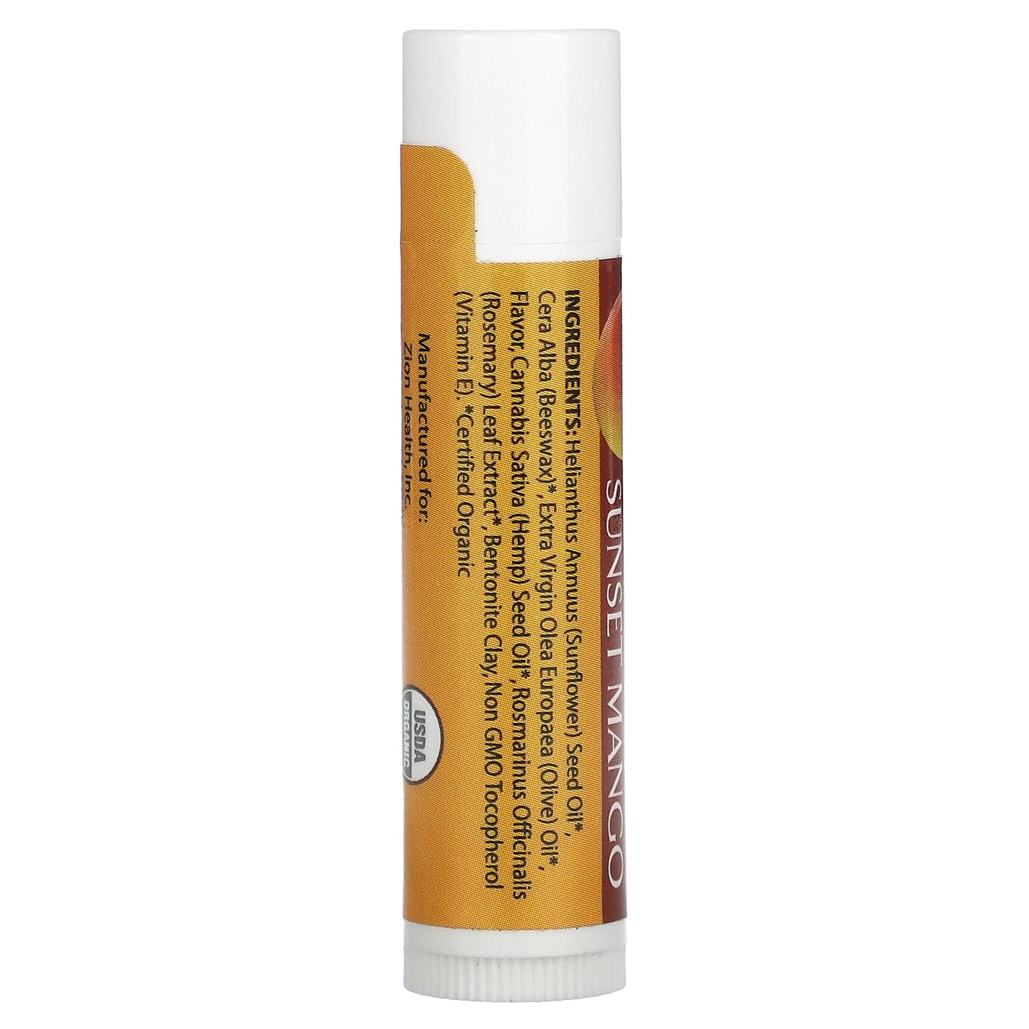 Zion Health, Adama Minerals, Hydrating Lip Balm, Sunset Mango, 0.15 oz (4.25 g)