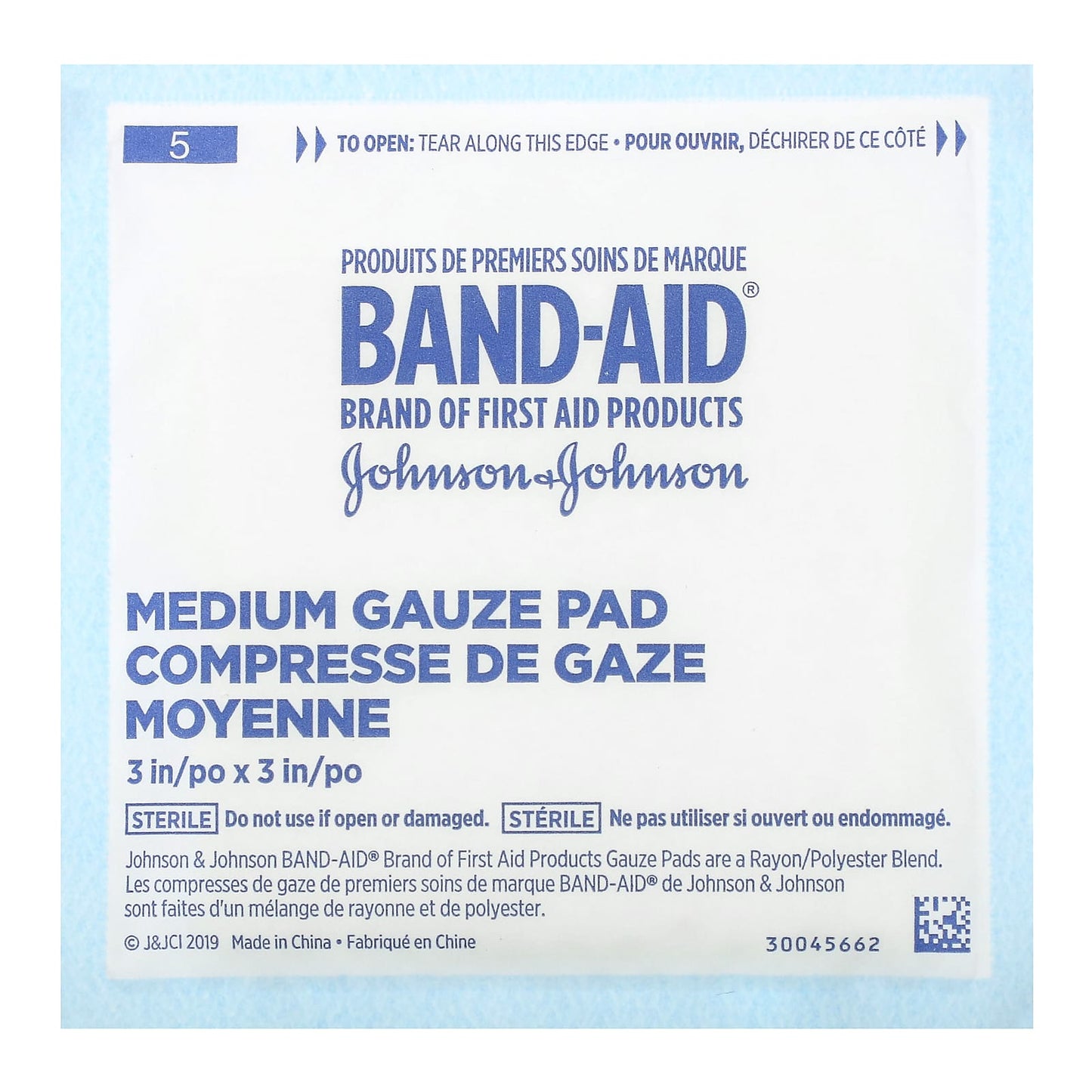 Band Aid, Cushion-Care, Gauze Pads, Medium, 10 Pads