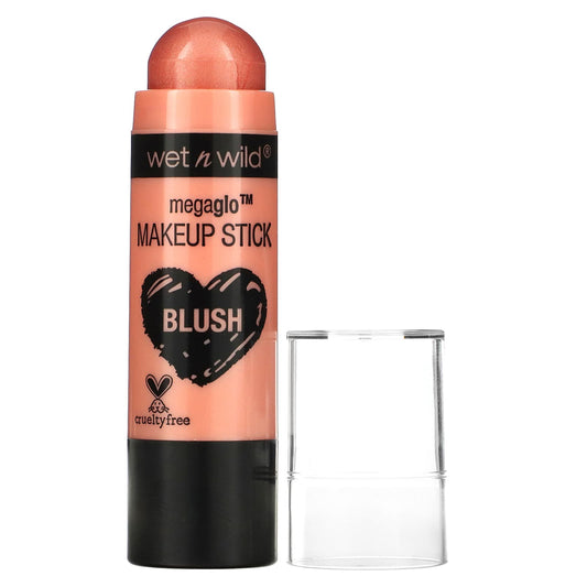 wet n wild-MegaGlo Makeup Stick-Blush-Peach Bums-0.21 oz (6 g)