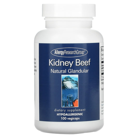 Allergy Research Group-Kidney Beef-Natural Glandular-100 Vegicaps