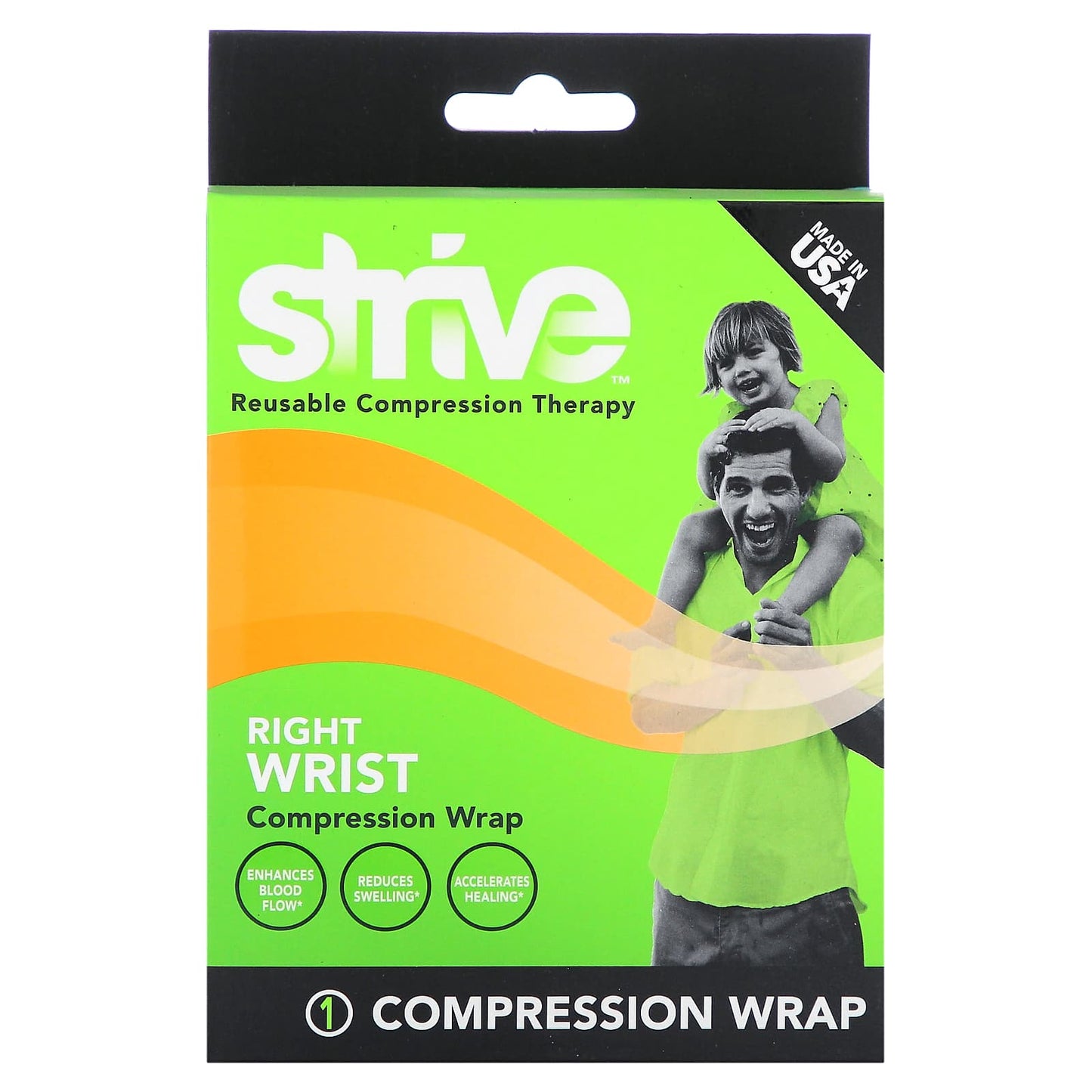 Strive-Right Wrist Compression Wrap -1 Count