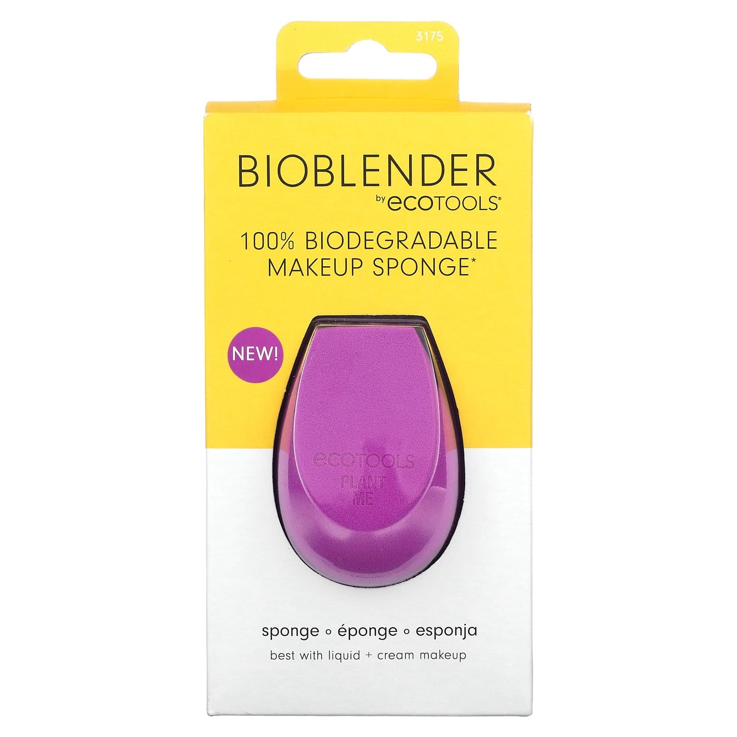 EcoTools, Bioblender, 100% Biodegradable Makeup Sponge, Purple, 1 Sponge