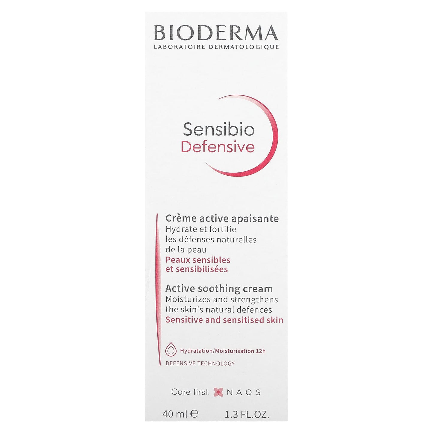 Bioderma, Sensibio Defensive, Active Soothing Cream, Unfragranced, 1.3 fl oz (40 ml)