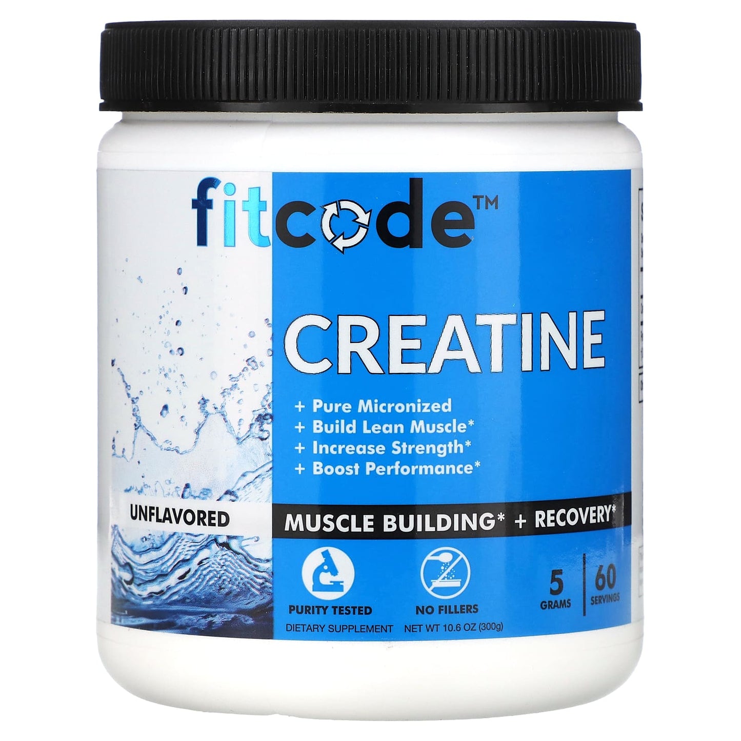 fitcode-Creatine-Unflavored-5 g-10.6 oz (300 g)