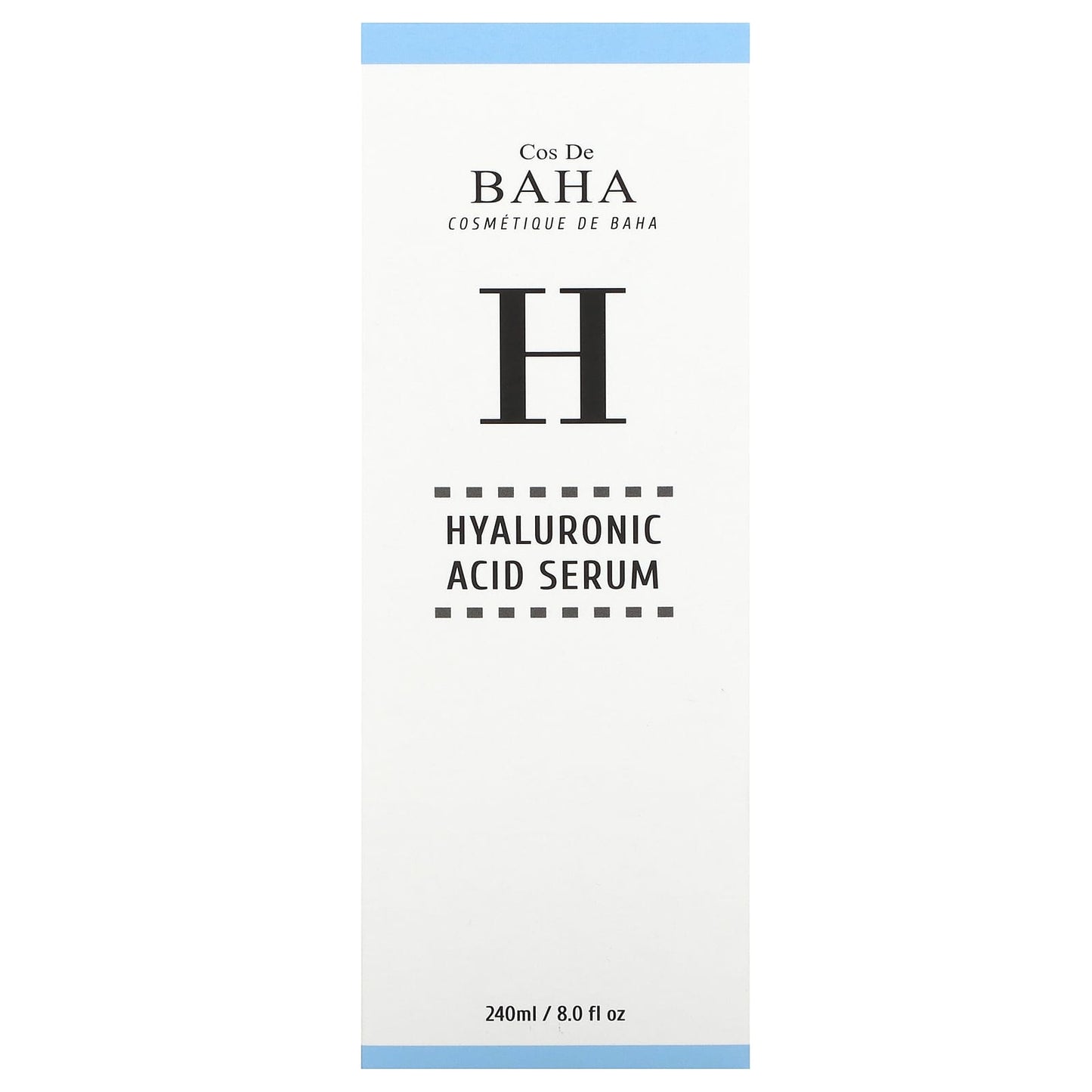 Cos De BAHA, H, Hyaluronic Acid Serum, 8 fl oz (240 ml)