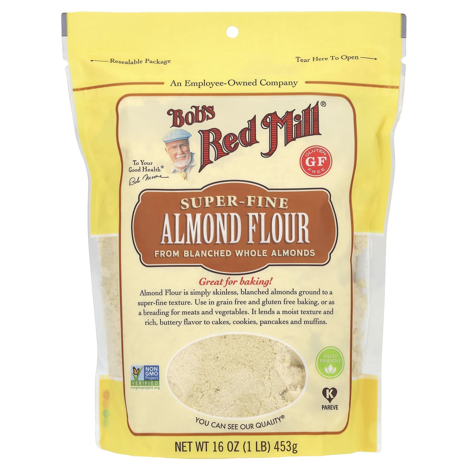 Bob's Red Mill-Super-Fine Almond Flour-16 oz (453 g)