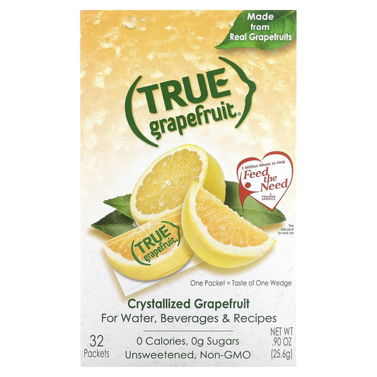 True Citrus-True Grapefruit-Crystallized Grapefruit-Unsweetened-32 Packets .90 oz (25.6 g)