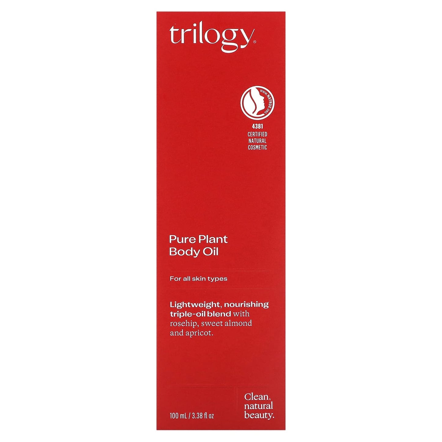 Trilogy, Pure Plant Body Oil, 3.38 fl oz (100 ml)