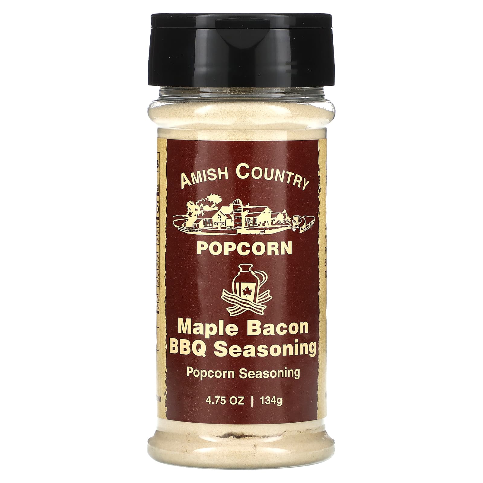 Amish Country Popcorn-Popcorn Seasoning-Maple Bacon BBQ Seasoning-4.75 oz (134 g)