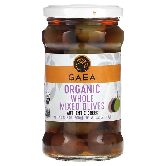 Gaea-Organic Whole Mixed Olives-10.6 oz (300 g)