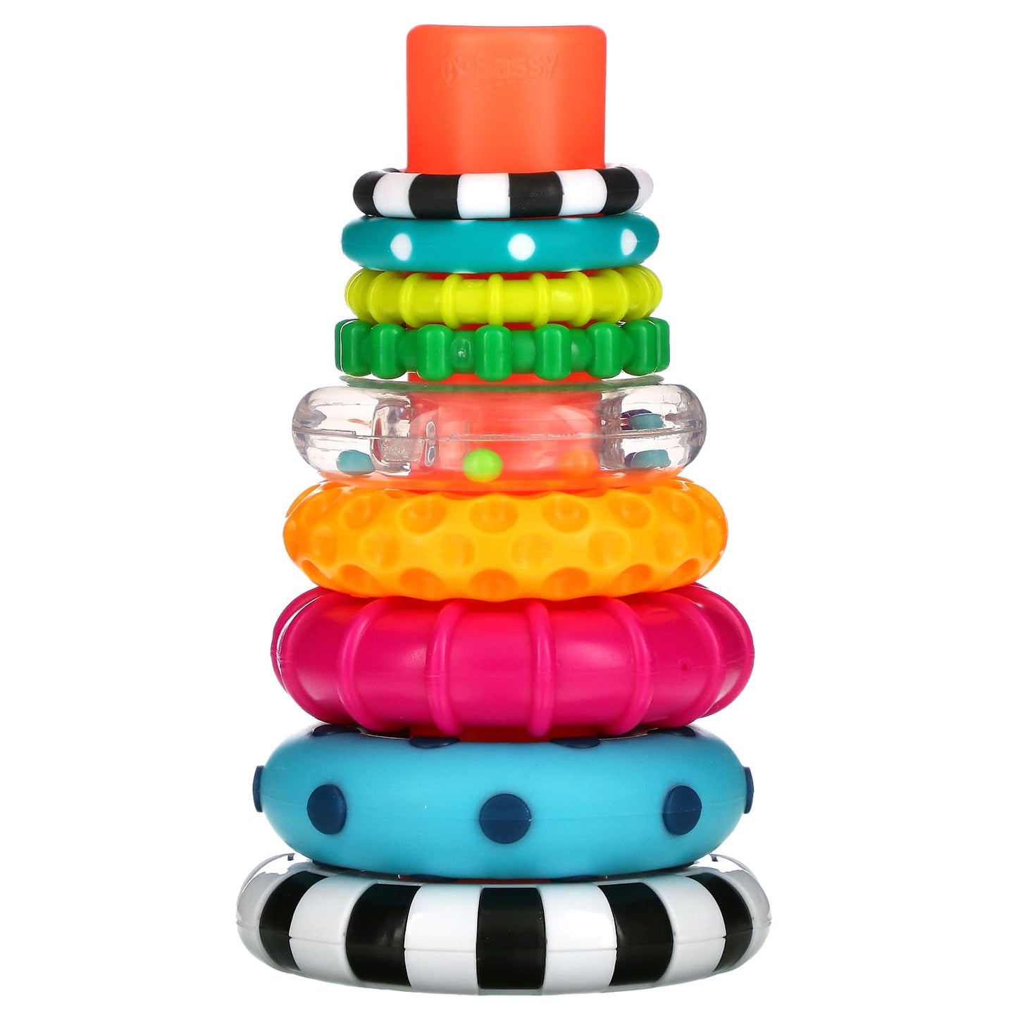 Sassy, Stack of Circles, Ring Stacker,  10 Piece Set