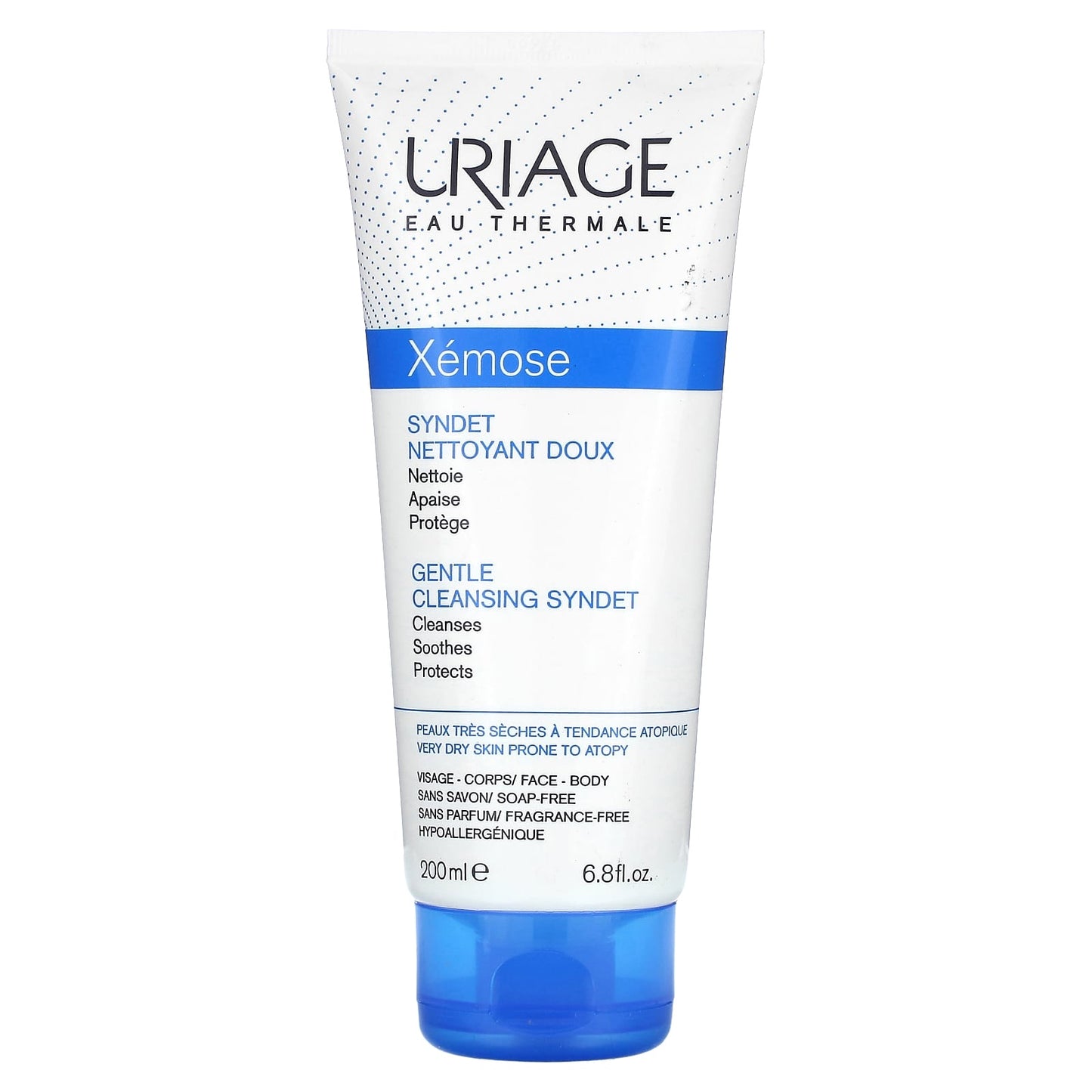 Uriage-Xemose-Gentle Cleansing Syndet-Fragrance Free-6.8 fl oz (200 ml)