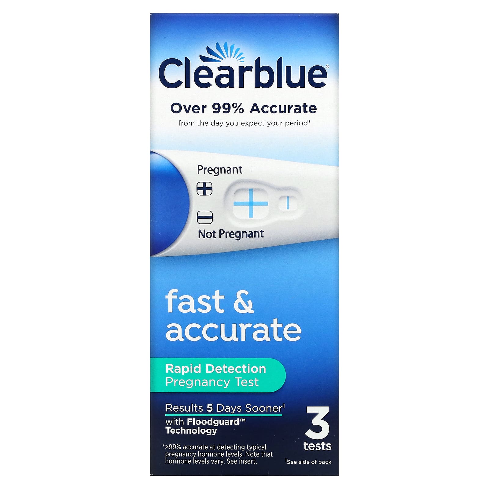 Clearblue-Fast & Accurate-Rapid Detection Pregnancy Test-3 Tests