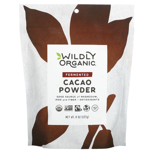 Wildly Organic-Fermented Cacao Powder-8 oz (227 g)