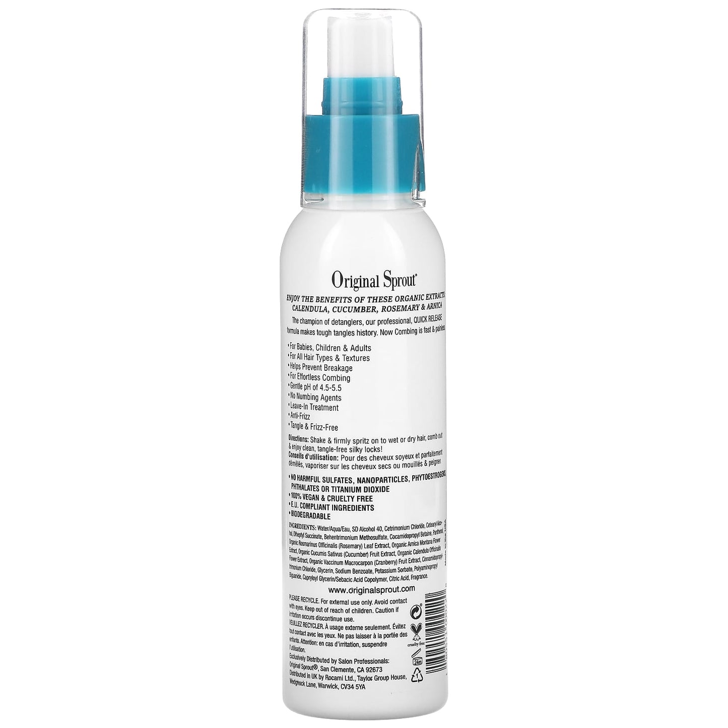 Original Sprout, Classic Collection, Miracle Detangler, 4 fl oz (118 ml)