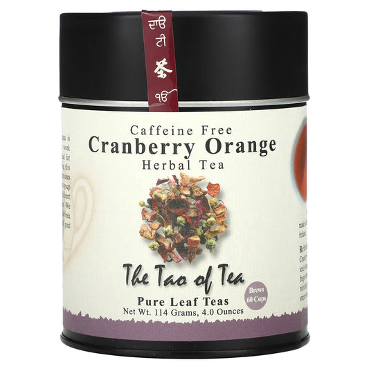 The Tao of Tea-Cranberry Orange Herbal Tea-Caffeine Free-4 oz (114 g)