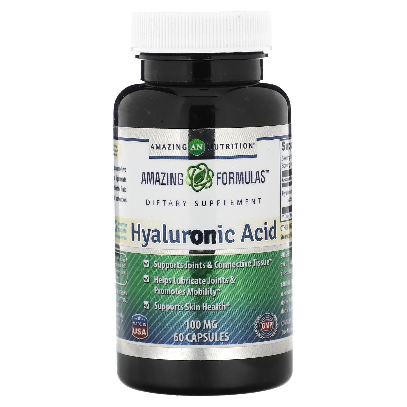 Amazing Nutrition-Hyaluronic Acid-100 mg-60 Capsules