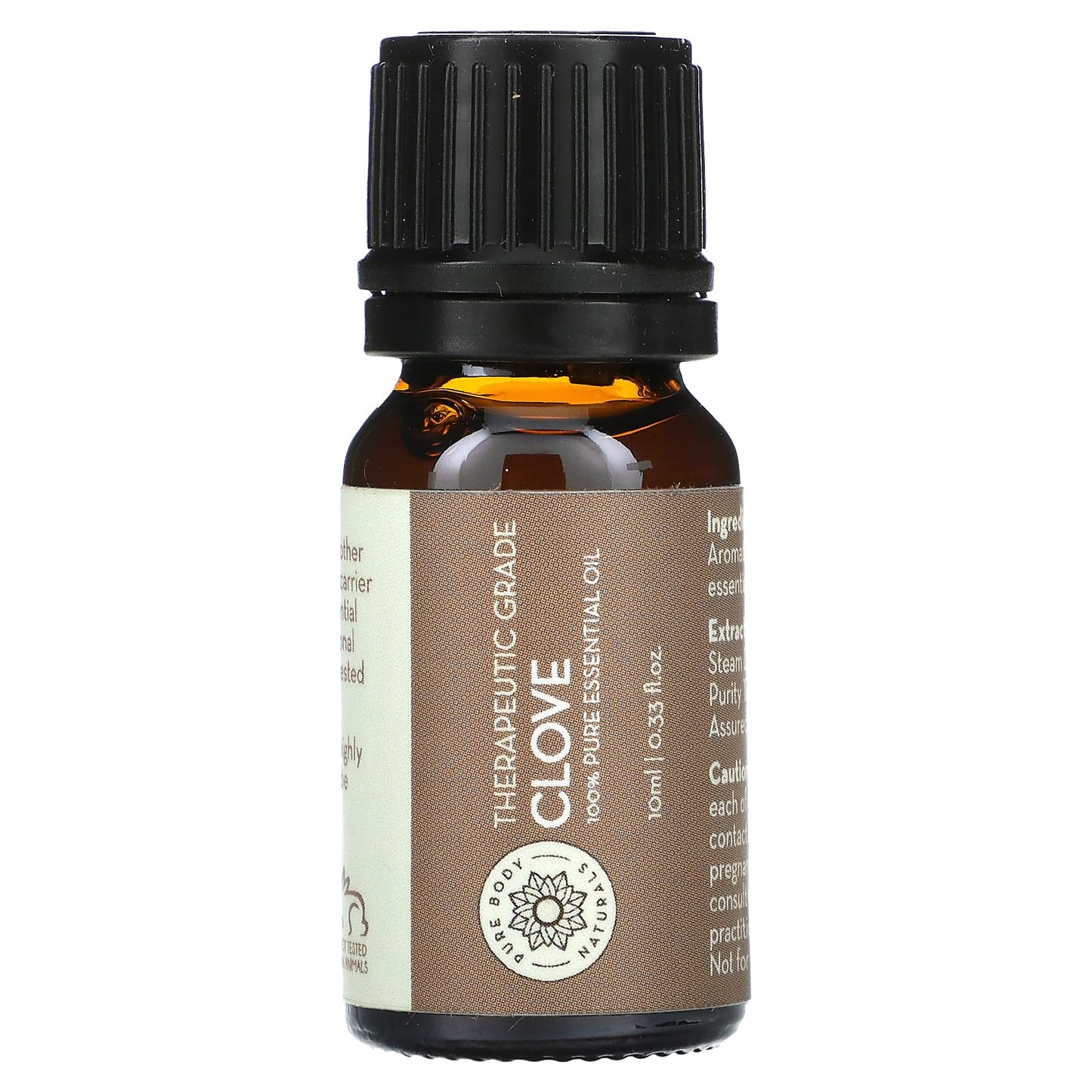 Pure Body Naturals-Essential Oil-Clove Bud-0.33 fl oz (10 ml)