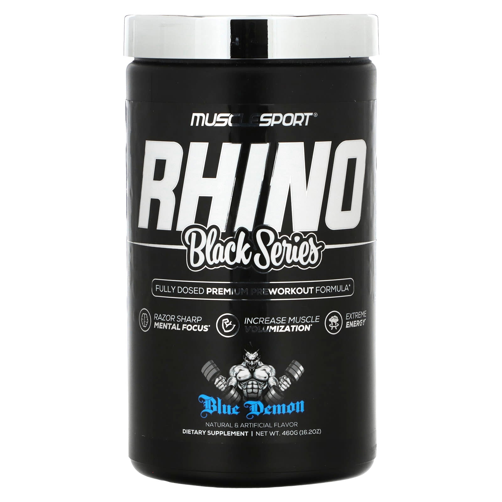 MuscleSport-Black Series-Rhino-Blue Demon-16.2 oz (460 g)