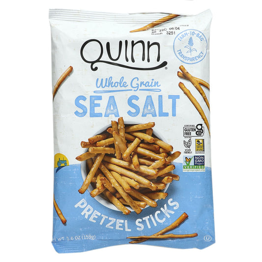 Quinn Snacks-Pretzel Sticks-Whole Grain-Sea Salt-5.6 oz (159 g)