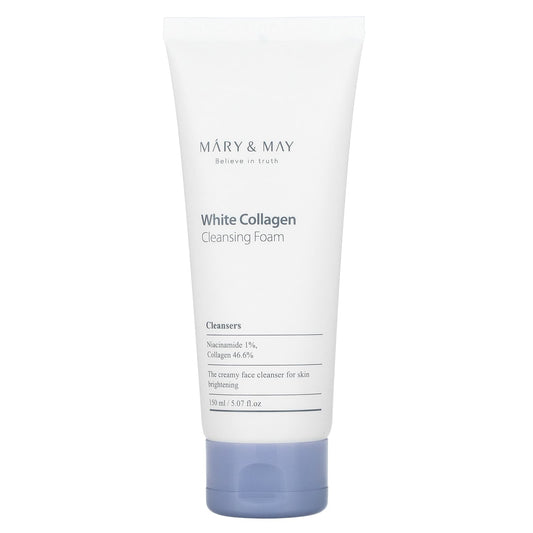 Mary & May-White Collagen-Cleansing Foam-5.07 fl oz (150 ml)