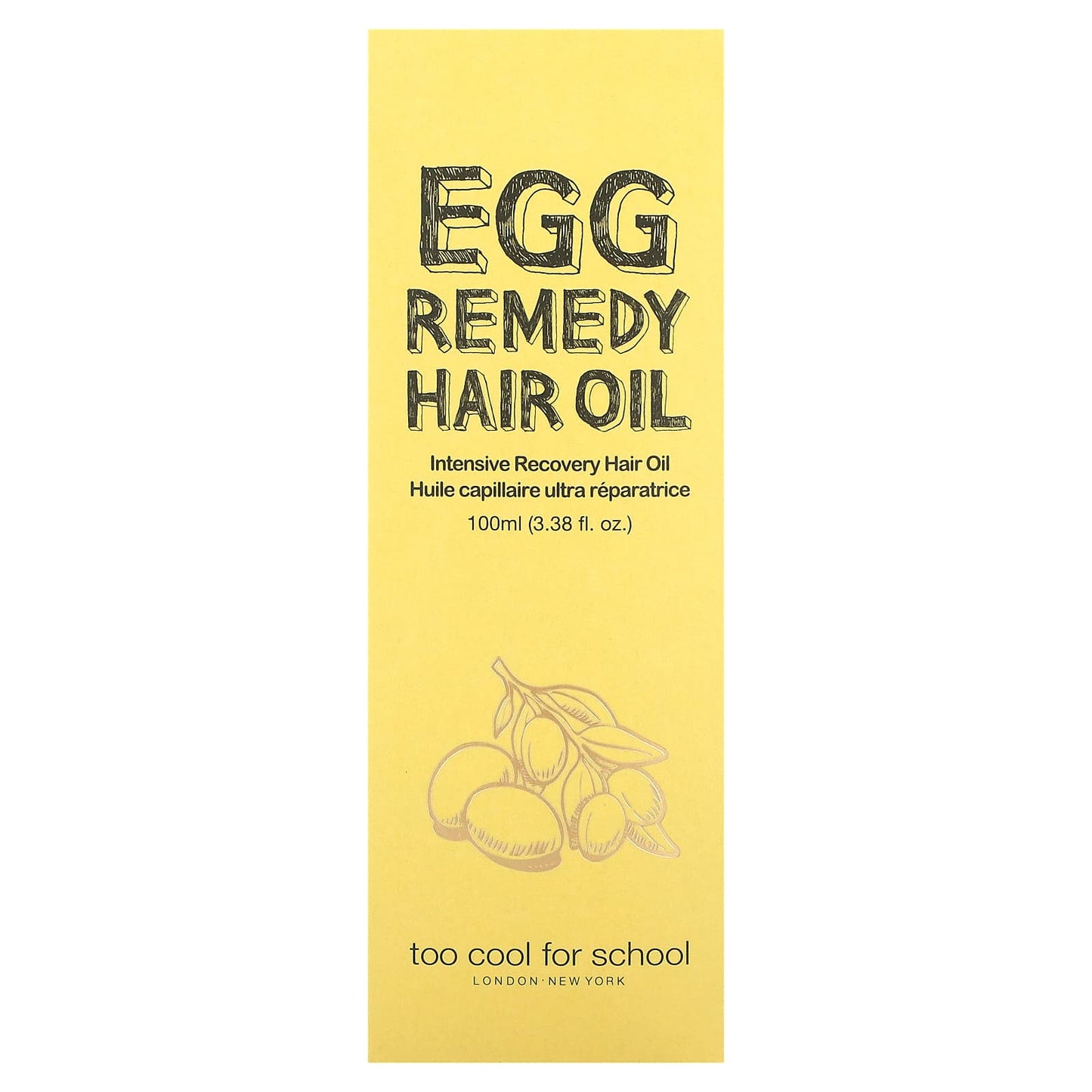 Too Cool for School, Egg Remedy Hair Oil, 3.38 fl oz (100 ml)