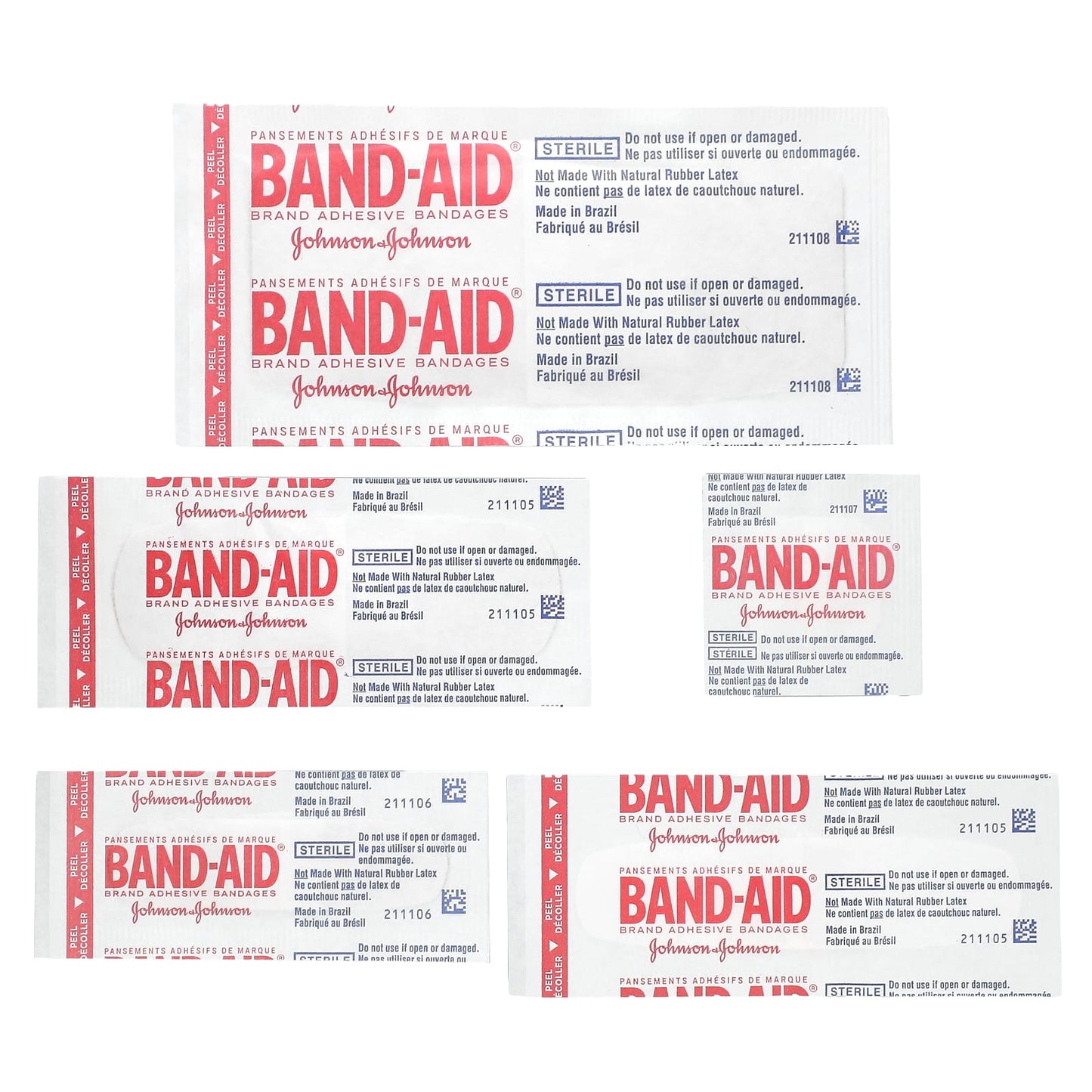 Band Aid, Adhesive Bandages, Family Pack, 280 Assorted Sizes