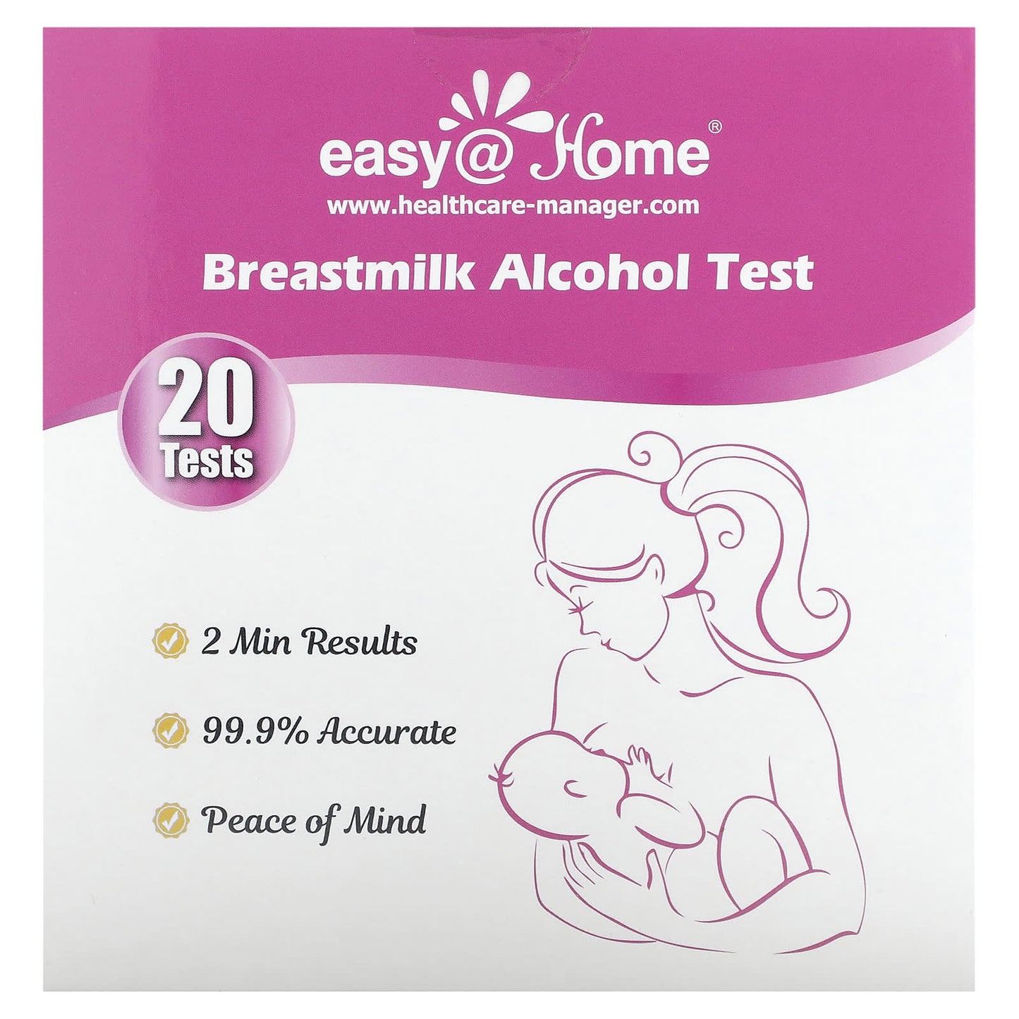 Easy@Home-Breastmilk Alcohol Test-20 Tests