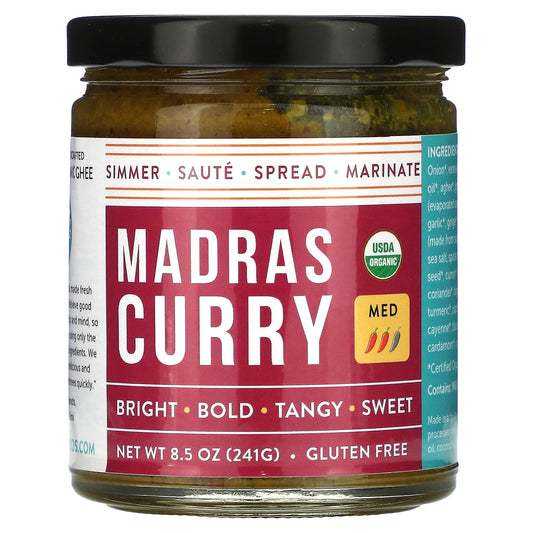 Pure Indian Foods-Madras Curry-Medium-8.5 oz (241 g)