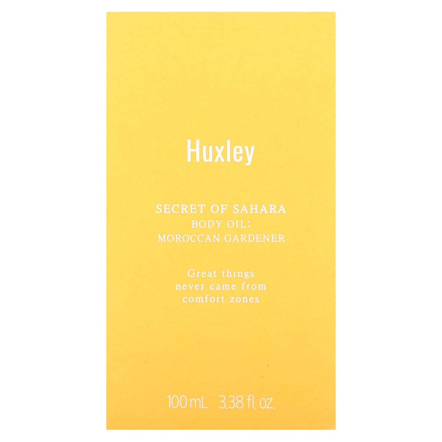 Huxley, Secret of Sahara, Body Oil, Moroccan Gardener, 3.38 fl oz (100 ml)